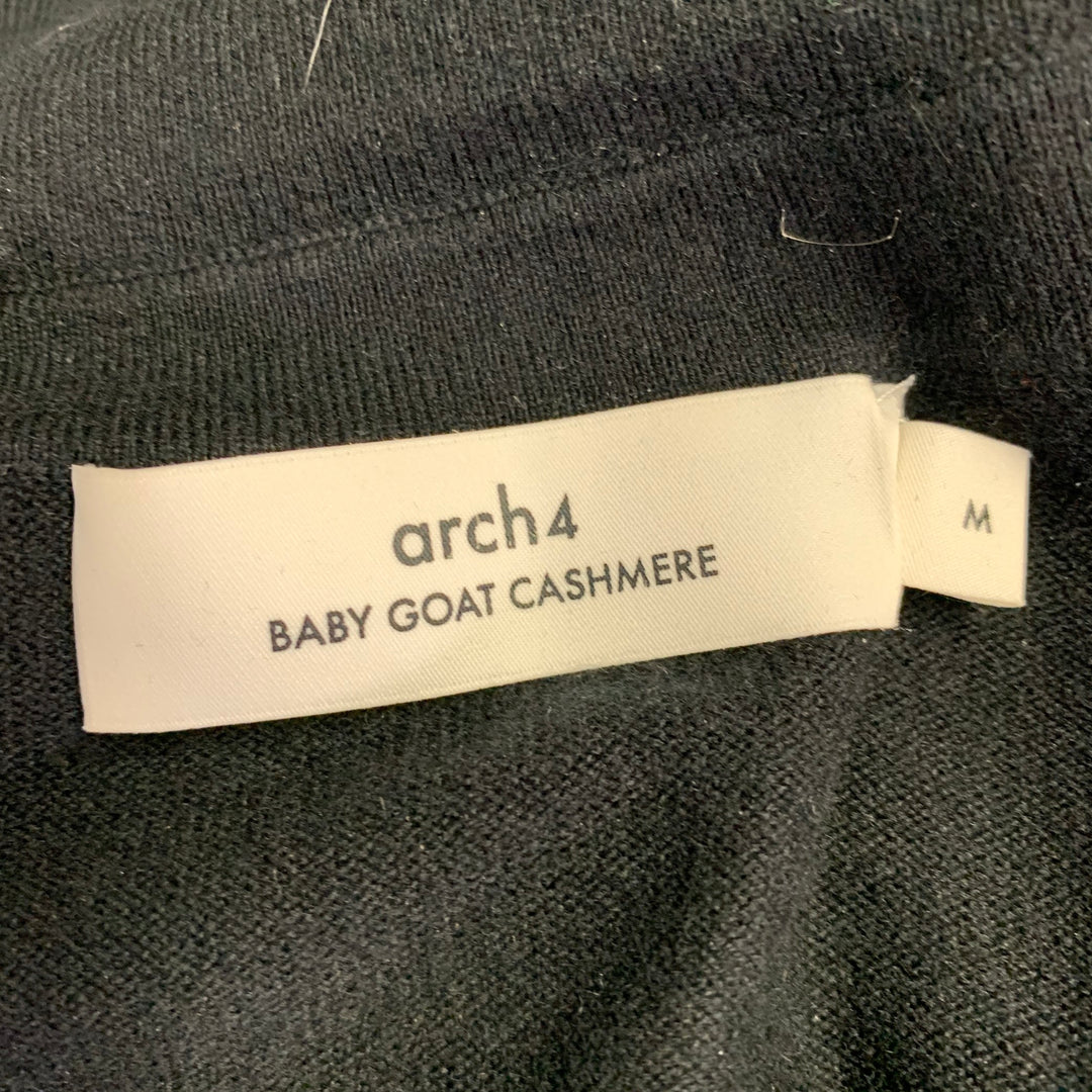 ARCH 4 Size M Black Baby Goat Cashmere V-Neck Pullover