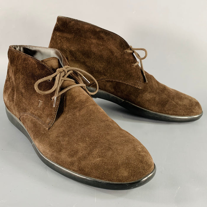 Bottes Chukka TOD'S en daim marron, taille 10.5