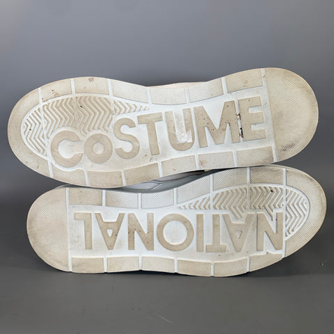 CoSTUME NATIONAL Size 9 White Fabric Pull On Boots