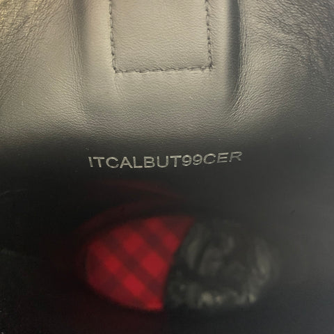 BURBERRY Size 7.5 Burgundy Leather Pull On Boots