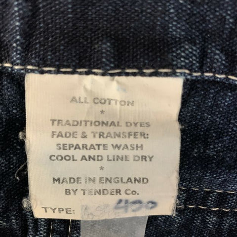 TENDER CO. Size M Navy Cotton Denim Jacket