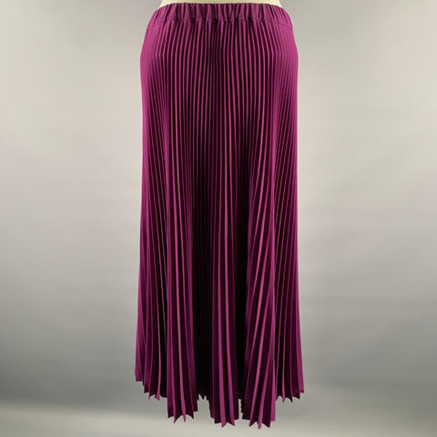 MARC JACOBS Size M Purple Polyester Pleated Skirt
