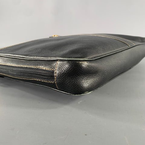 DUNHILL Black Gold Crackled Leather Bags