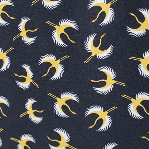 DOROTHEE SCHUMACHER Size 2 Black Yellow Silk Birds Blouse