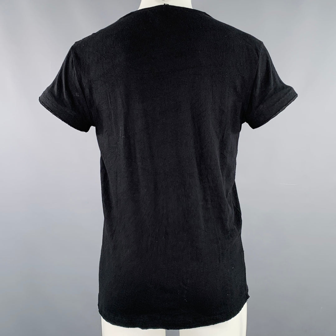 R13 SS18 Size XS Sid Zombie Lukas Black Red Print Cotton Blend Print T-shirt