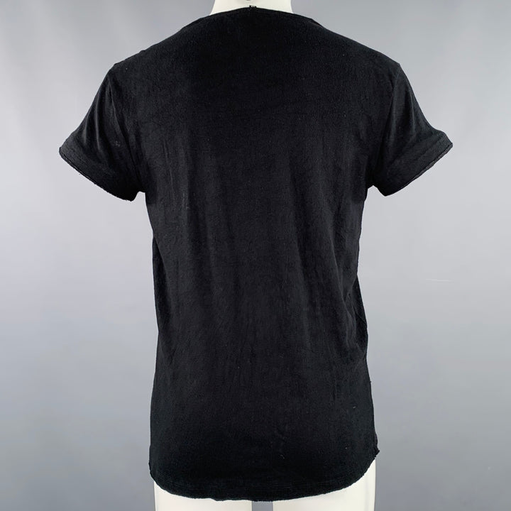 R13 SS18 Size XS Sid Zombie Lukas Black Red Print Cotton Blend Print T-shirt