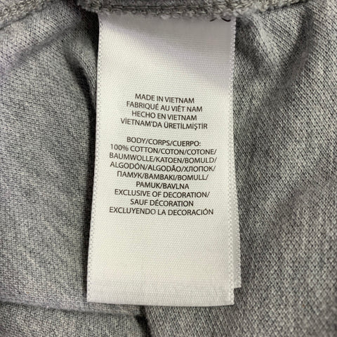 RALPH LAUREN Size M Grey Knit Cotton Button Down Long Sleeve Shirt