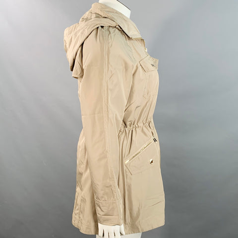 MICHAEL by MICHAEL KORS Size L Beige Polyester Hooded Jacket
