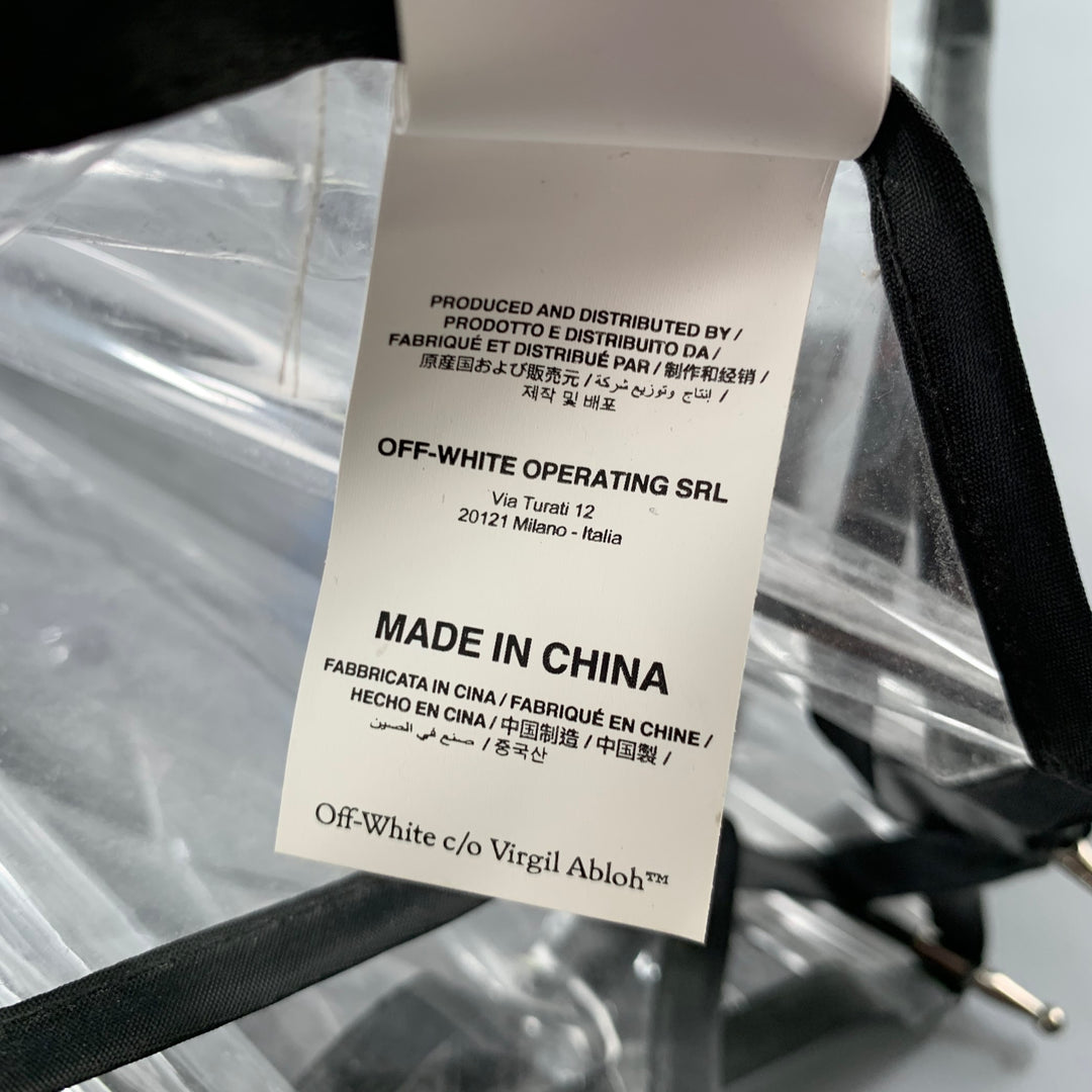 OFF-WHITE Blue Clear -Swimming Man- Transparent Plastic Umbrella