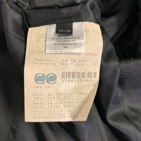 CALVIN KLEIN COLLECTION Taille 36 Manteau de sport à revers en laine noire