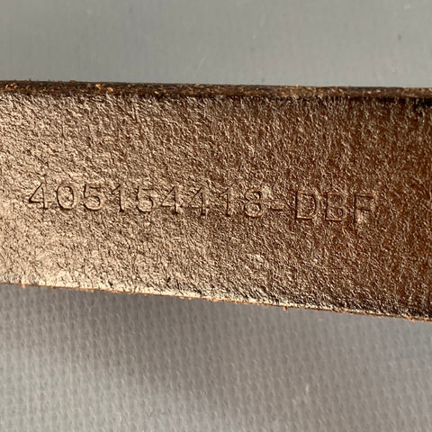 POLO by RALPH LAUREN Size 32 Brown Silver Leather Belt