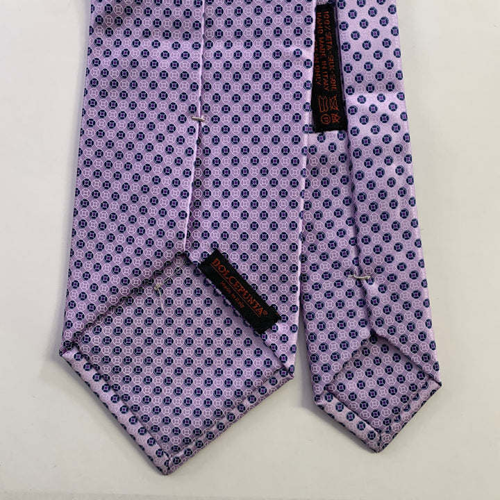 DOLCEPUNTA Purple Lavender Polka Dot Silk Tie