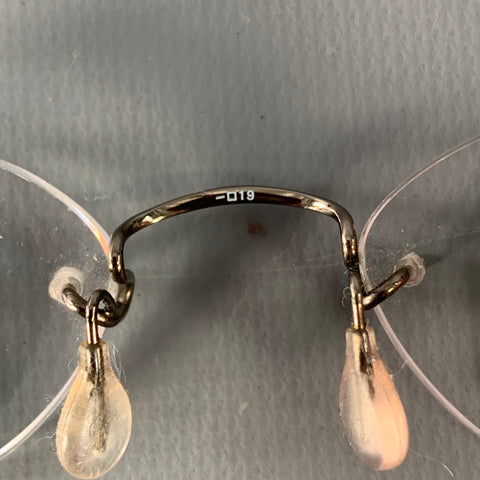 KAZUO KAWASAKI Silver Metal Rimless Eyewear Frames