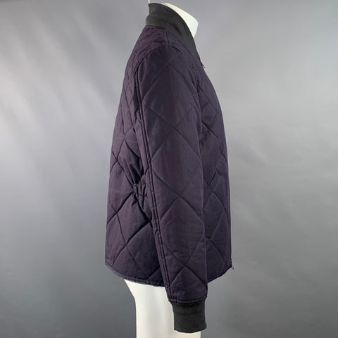 TAYLOR STITCH Size M Navy Quilted Waxed Cotton Jacket