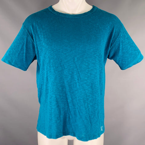 GO TO HOLLYWOOD Size M Blue Cotton Short Sleeve T-shirt