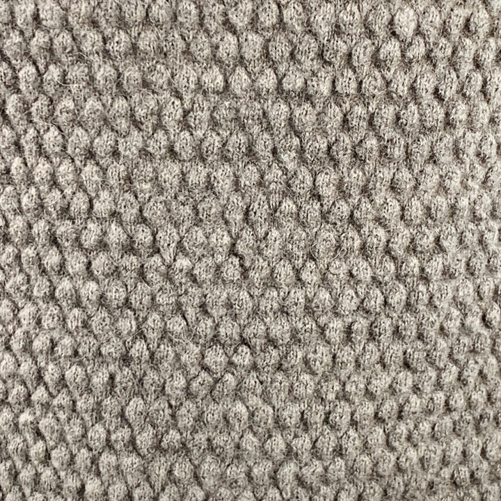 GRP Size M Grey Bubble Knit Alpaca Merino Wool Shawl Collar Sweater
