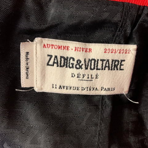 ZADIG & VOLTAIRE Size M Red Polyester Wool Jacket  Blazer
