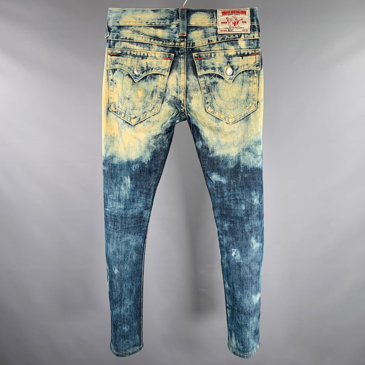 TRUE RELIGION Size 29 Blue Acid Wash Cotton Jeans