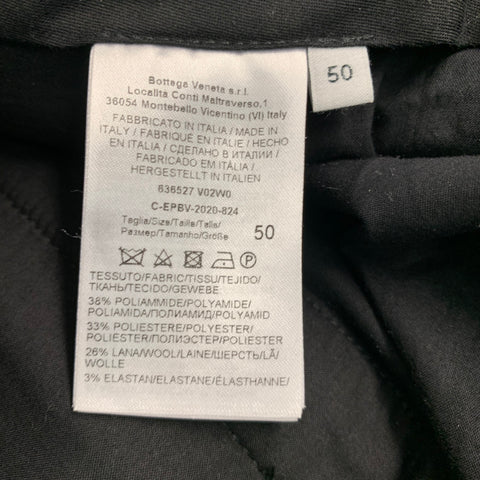 BOTTEGA VENETA Size 34 Fall 2020 Brown Wool Blend Twill Zip Fly Dress Pants
