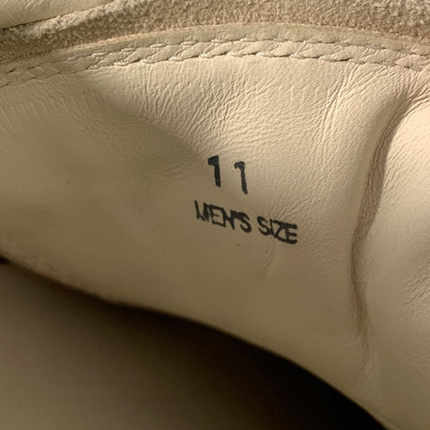 TOD'S Size 11 Grey Suede Low Top Rubber Sole Sneakers