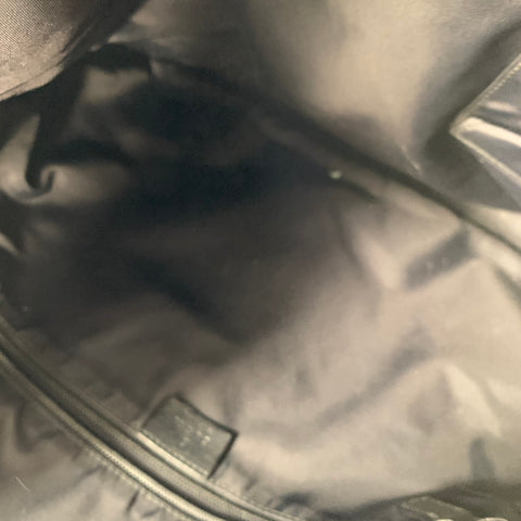GUCCI Guccissima Black Embossed Nylon Leather Messenger Bag