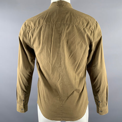 JAMES PERSE Size XS Green Olive Cotton Button Up Long Sleeve Shirt