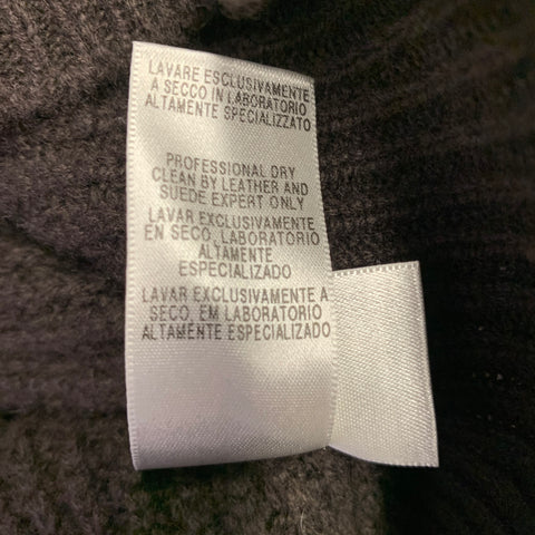 ERMENEGILDO ZEGNA Size M Brown Knit Cashmere 1/4 Zip Sweater