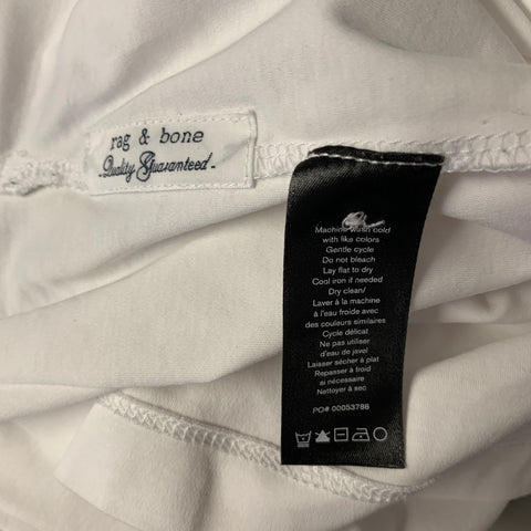 RAG & BONE Size S White Cotton Polo