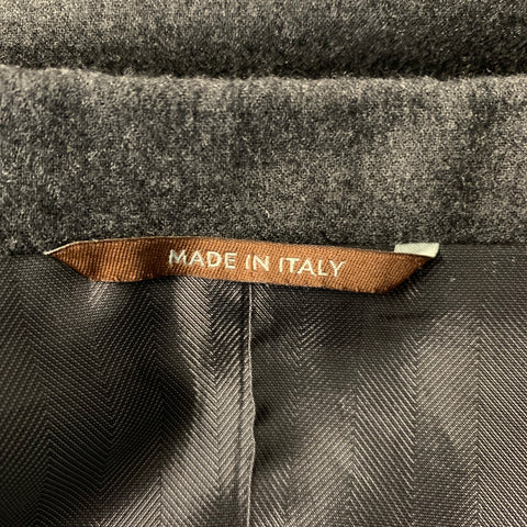 CANALI Chest Size 42 Grey Cashmere Blend Notch Lapel Sport Coat