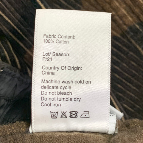 R13 Size XS Brown Taupe Cotton Camouflage Elastic Waistband Casual Pants