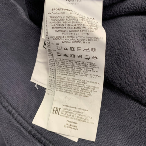 STONE ISLAND Taille L Sweat-shirt à capuche en coton gris bleu