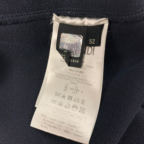 FENDI Taille 36 Pantalon de survêtement en coton mélangé à rayures bleu marine