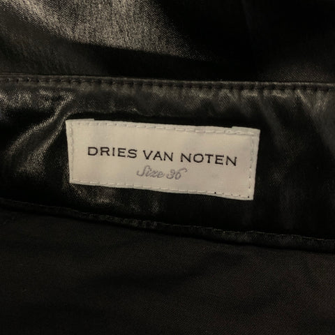 DRIES VAN NOTEN Size 4 Black Acetate Blend Low Rise Pants