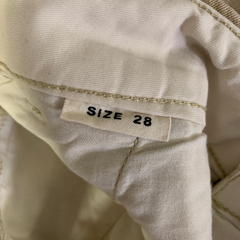 BUCK MASON Size 32 Khaki Solid Cotton Button Fly Casual Pants