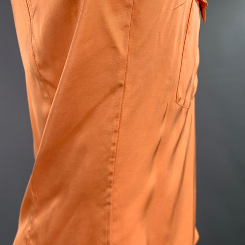 DRIES VAN NOTEN Size 36 Orange Western Long Sleeve Shirt
