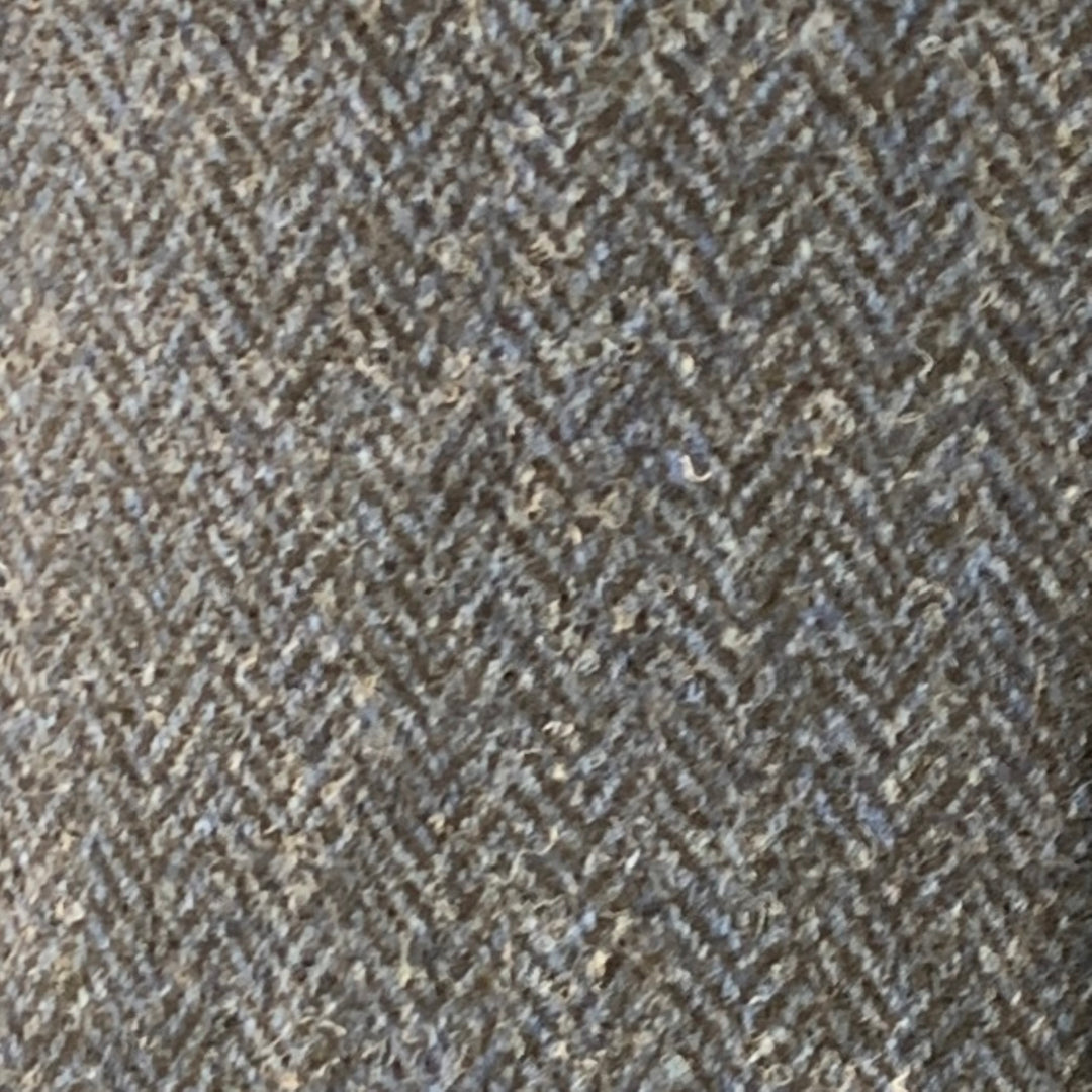 O'CONNELL'S Size 42 Long Blue Black Herringbone Wool Sport Coat