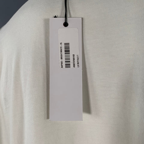 WILLY CHAVARRIA Size XL White Logo Cotton Oversized Sweatshirt