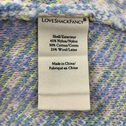 LOVE SHACK FANCY Size XS White & Multi-Color Nylon Blend Plaid A-Line Mini Skirt