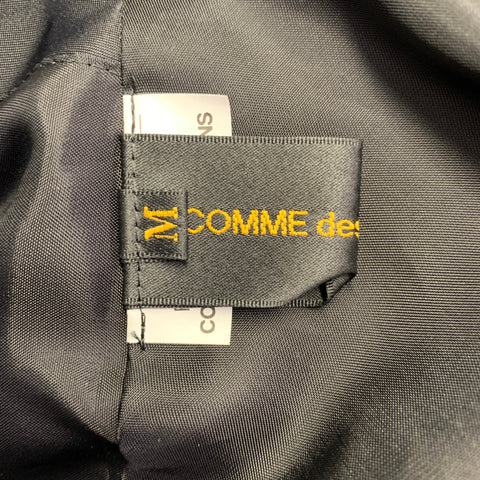 COMME des GARCONS Size M Black Nylon Asymmetrical Jacket Blazer