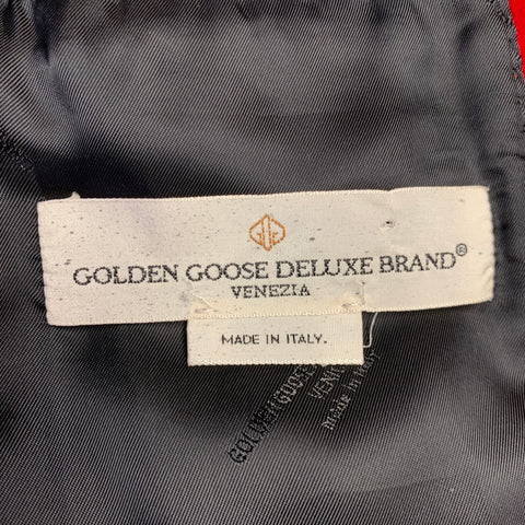 GOLDEN GOOSE Size S Red Burgundy Two Toned Cotton Sport Coat