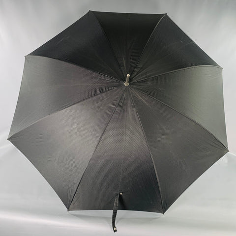 PASSOTI Black Silver Polyester Snake Handle Umbrella