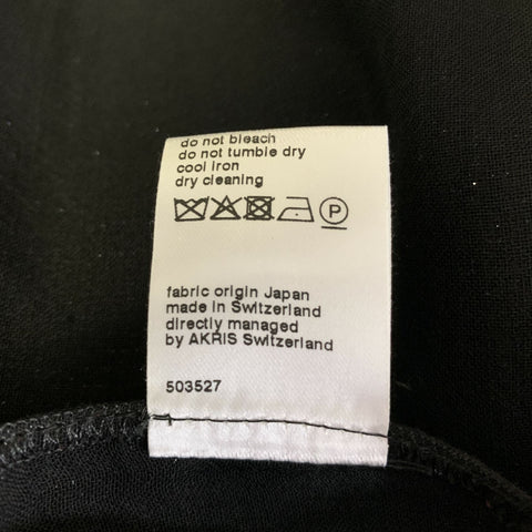 AKRIS Size 12 Black Glitter Wool  Polyester Sparkly Jacket