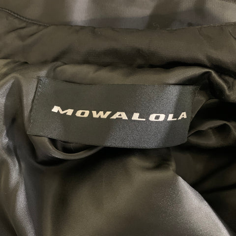 MOWALOLA SS2024 Size M Black White Monogram Nylon Bomber Jacket