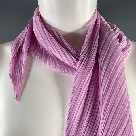 PLEATS PLEASE by ISSEY MIYAKE Lavender Pleated Scarves & Shawls