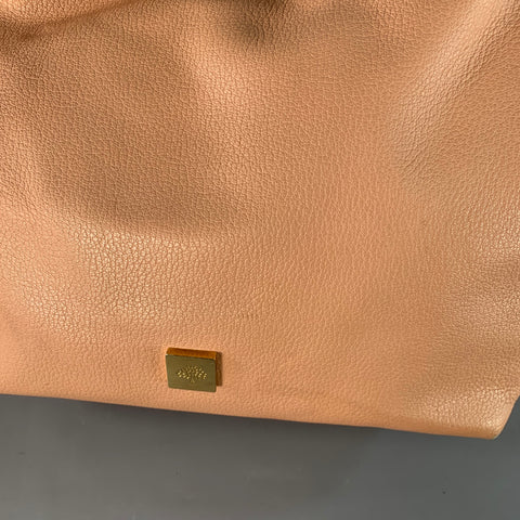 Sac cabas en cuir grainé rose poudré MULBERRY