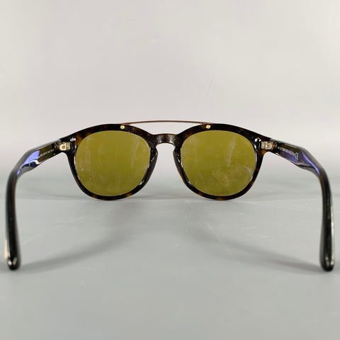 TOM FORD Brown Black Tortoiseshell Acetate Sunglasses