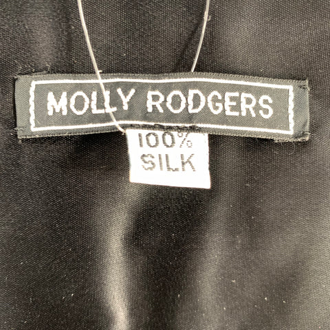 MOLLY RODGERS Red Multi Color Abstract Silk Cummerbund
