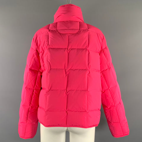 STAND STUDIO Size S Pink Polyester Quilted Cropped Jacket