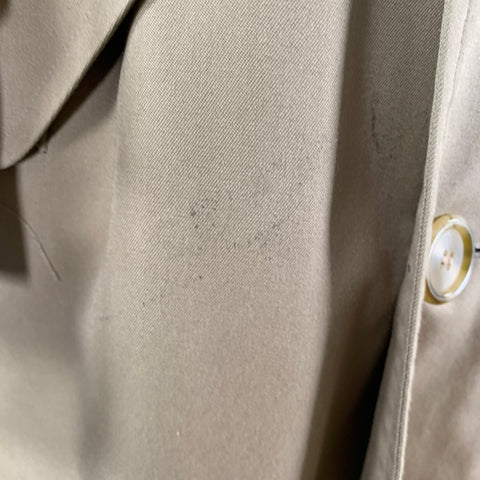 BURBERRYS Size S Tan Cotton Polyester Trenchcoat