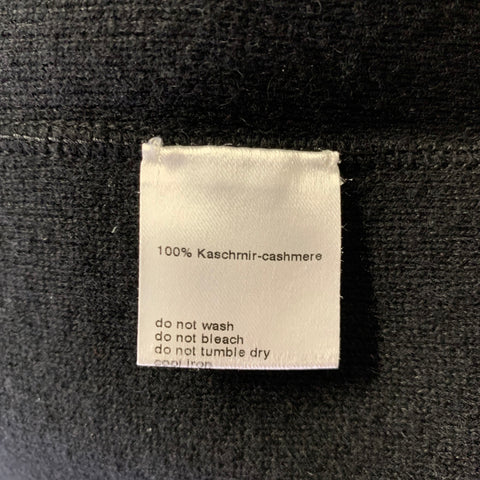AKRIS Size M Black Cashmere Hoodie Cardigan